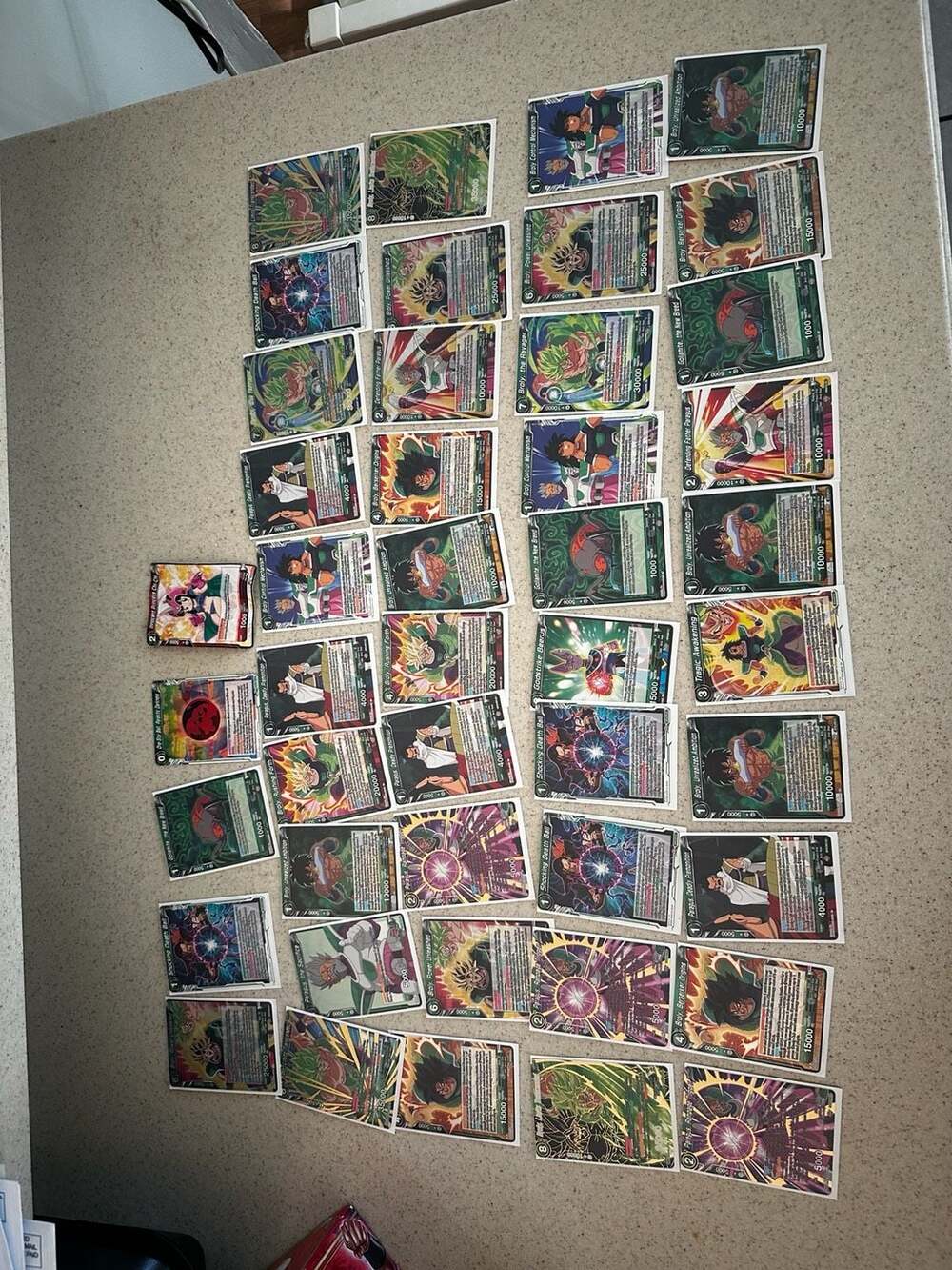 Dragon Ball Super Card Game Gift Box Lot with Broly Deck and Pokemon Cards